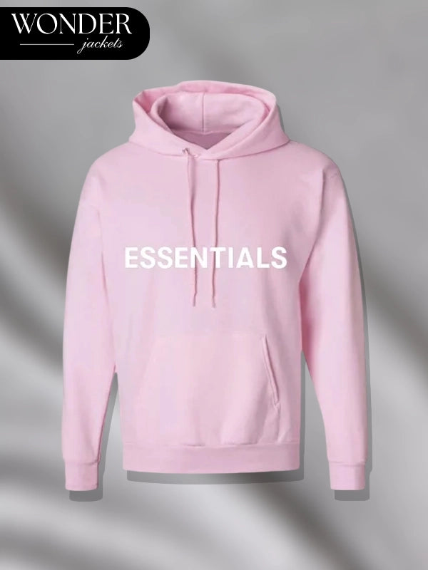 Women Pink Essentials Pullover Hoodie