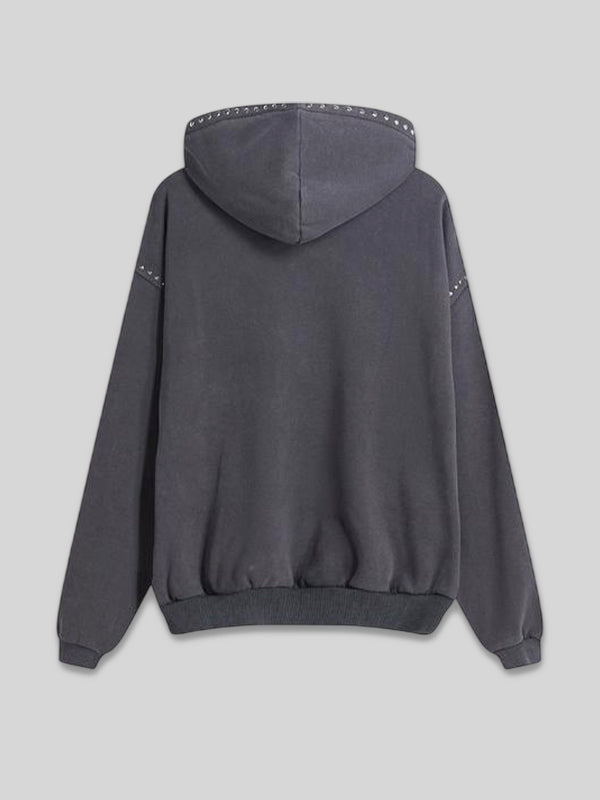 Women Studded Bershka Pullover Hoodie