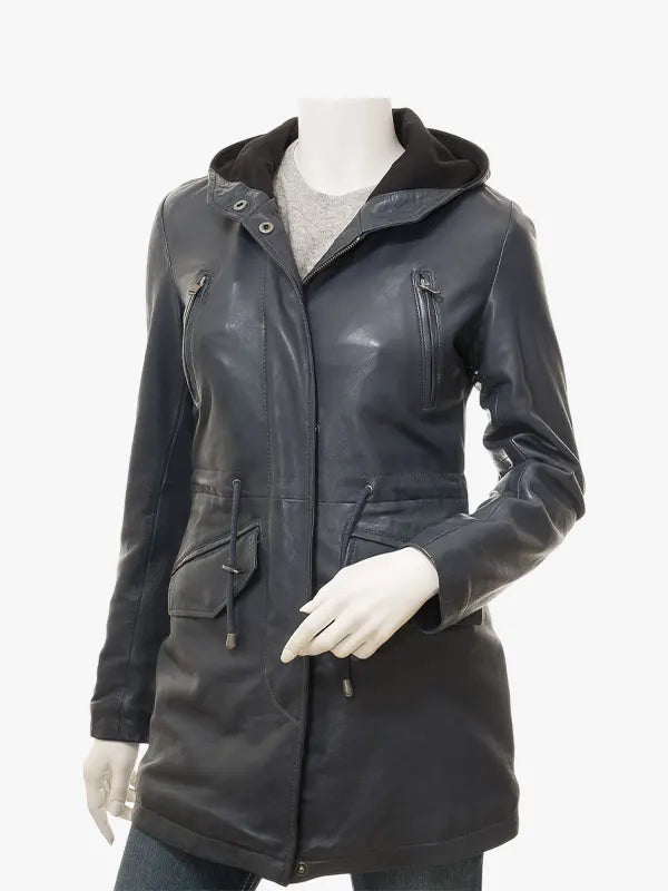 Women’s Blue Parka Jacket Echo 
