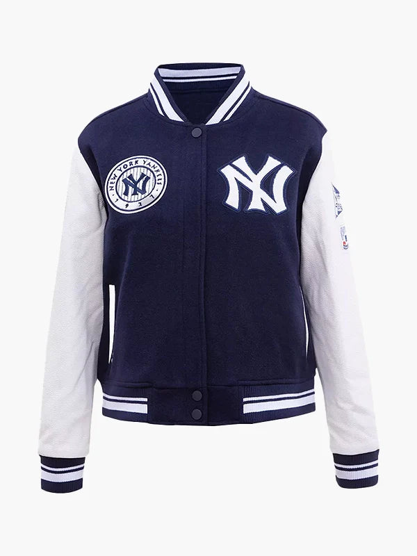 Womens New York Yankees Blue Varsity Jacket