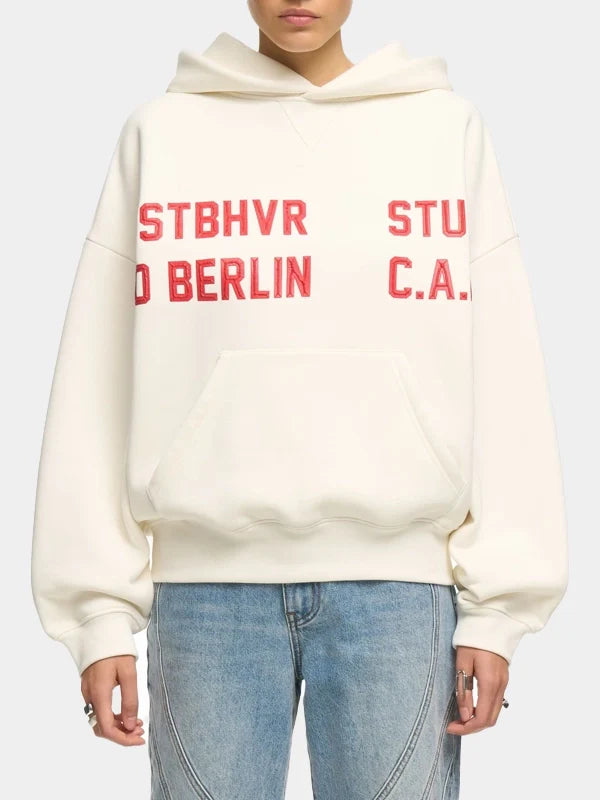 Wrstbhvr Vadim Oversized White Hoodie