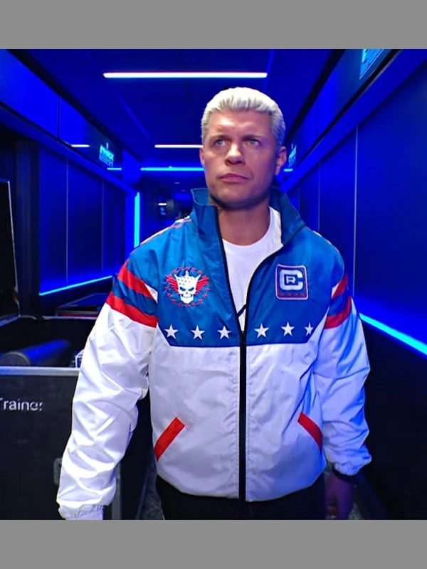 Wwe Cody Rhodes Stars and Stripes Nightmare Windbreaker Jacket