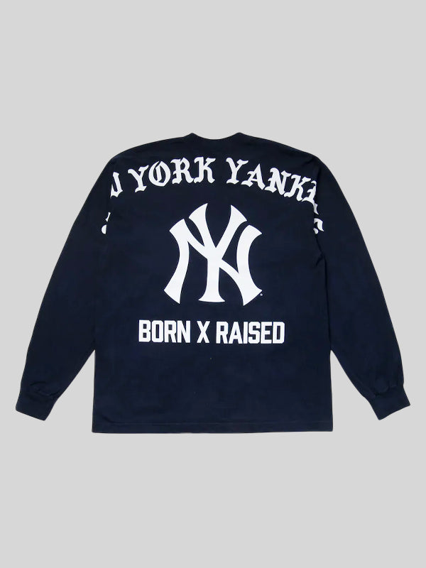 Yankees Mitchell Ness Born X Raised Shirt Blue