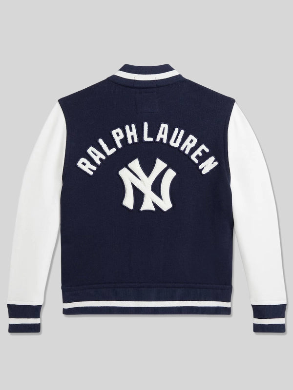 Yankees Polo Ralph Lauren Preschool Navy Fleece Jacket