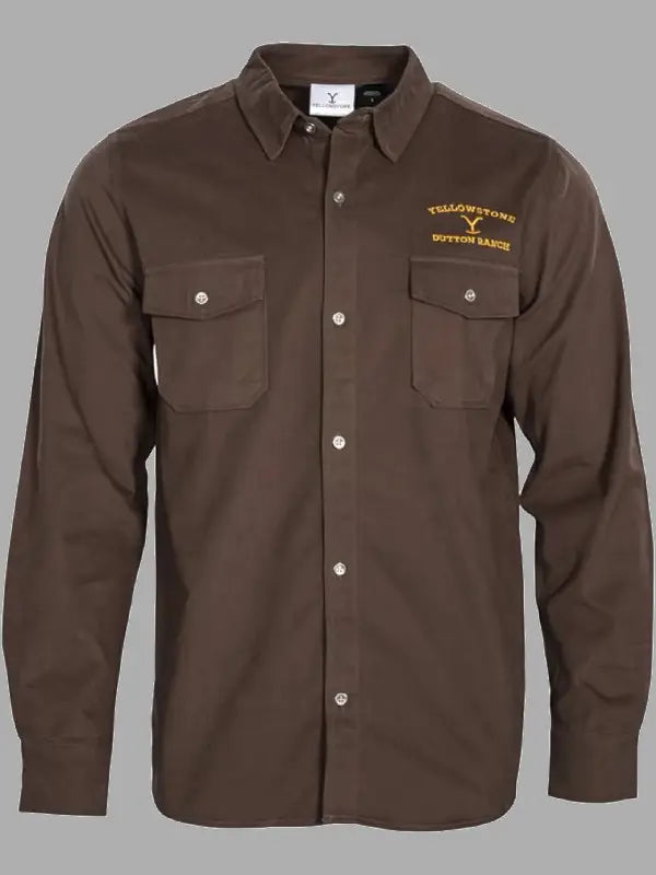 Yellowstone S05 Dutton Ranch Brown Shirt