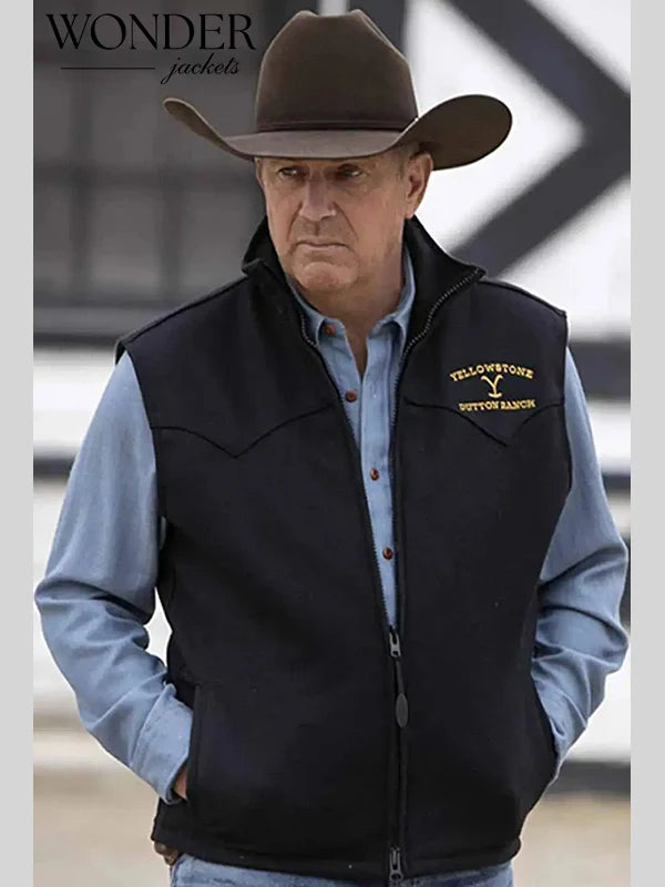 Yellowstone John Dutton Black Vest