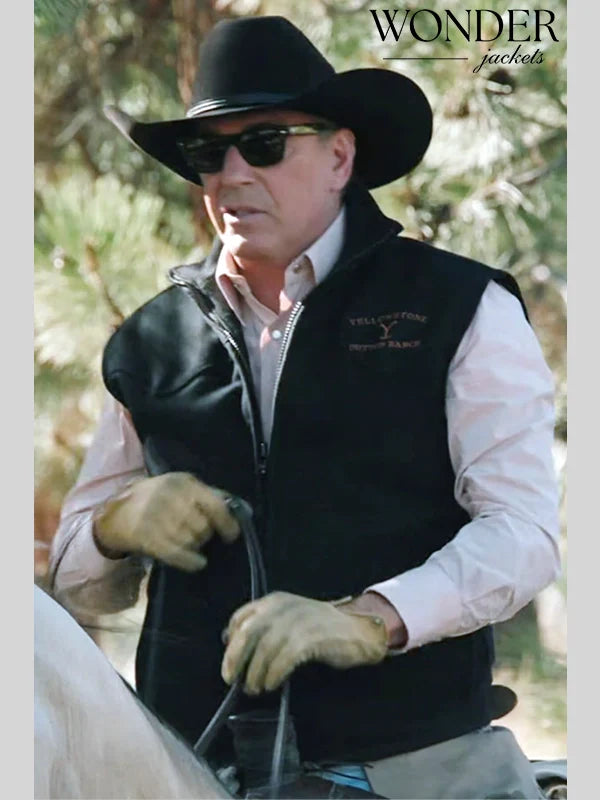 Yellowstone Kevin Costner Black Vest