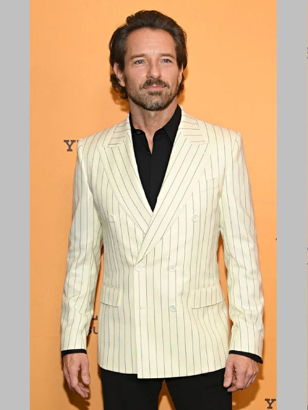 Yellowstone S05 Ian Bohen White Blazer Coat