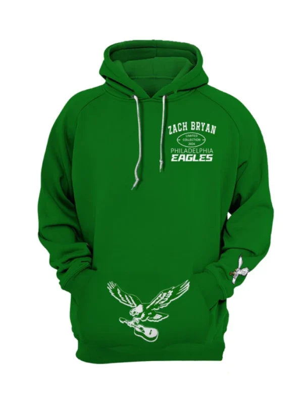 Zach Bryan Eagles Hoodie Green