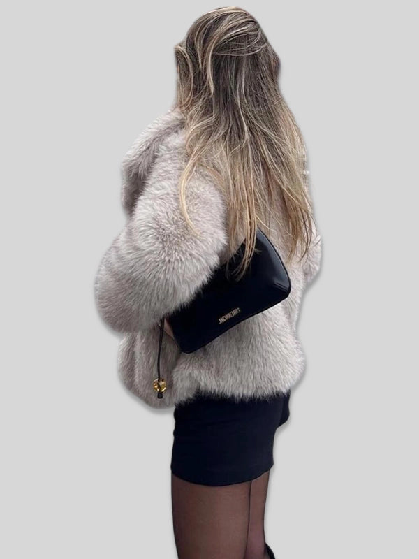 Zara 4360 240 Cropped Faux Fur Jacket