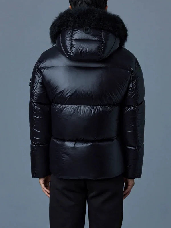 black mackage bubble jacket