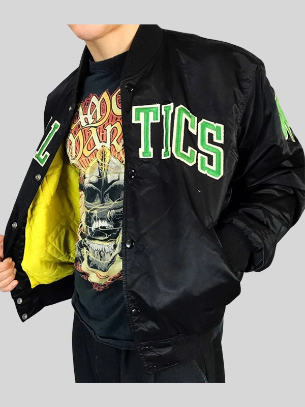 celtics starter jacket 90s Black