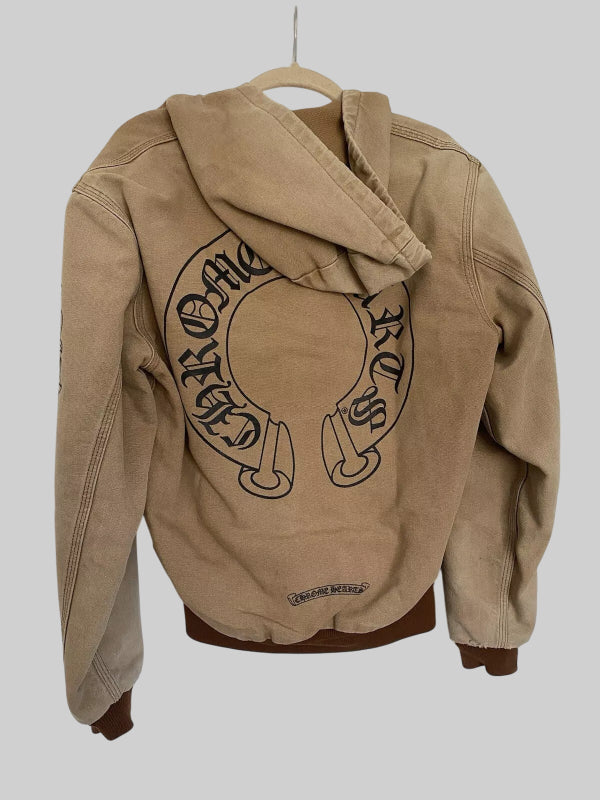chrome heart carhartt jacket brown