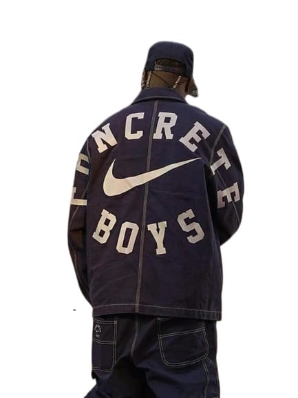 concrete boys nike denim jacket