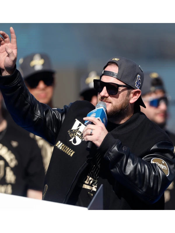 dodgers black nike world series jacket