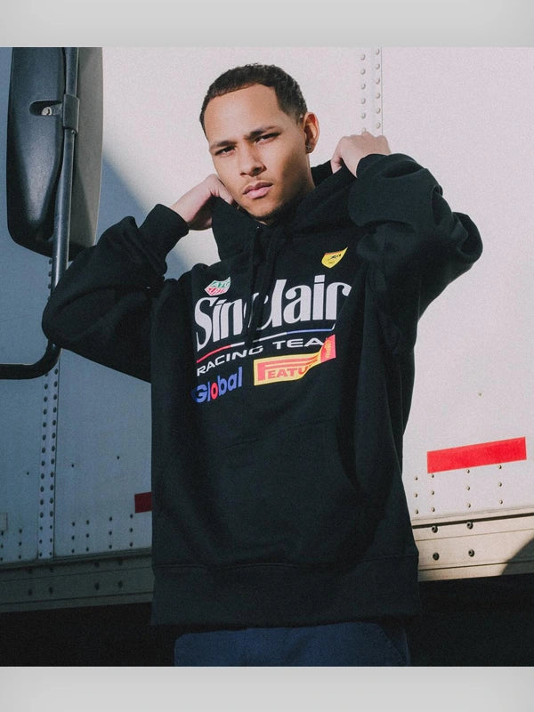 feature x sinclair black hoodie