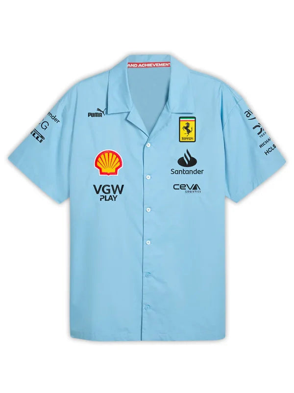 ferrari miami blue shirt