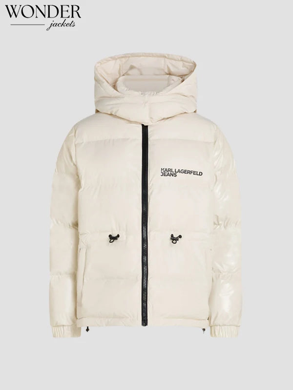 karl lagerfeld Puffer jacket white