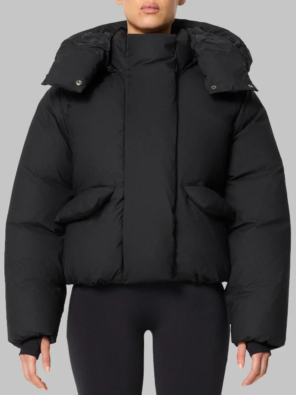 khy black puffer jacket