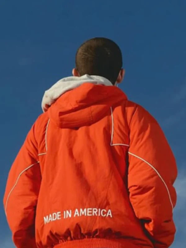 marty supreme windbreaker jacket orange