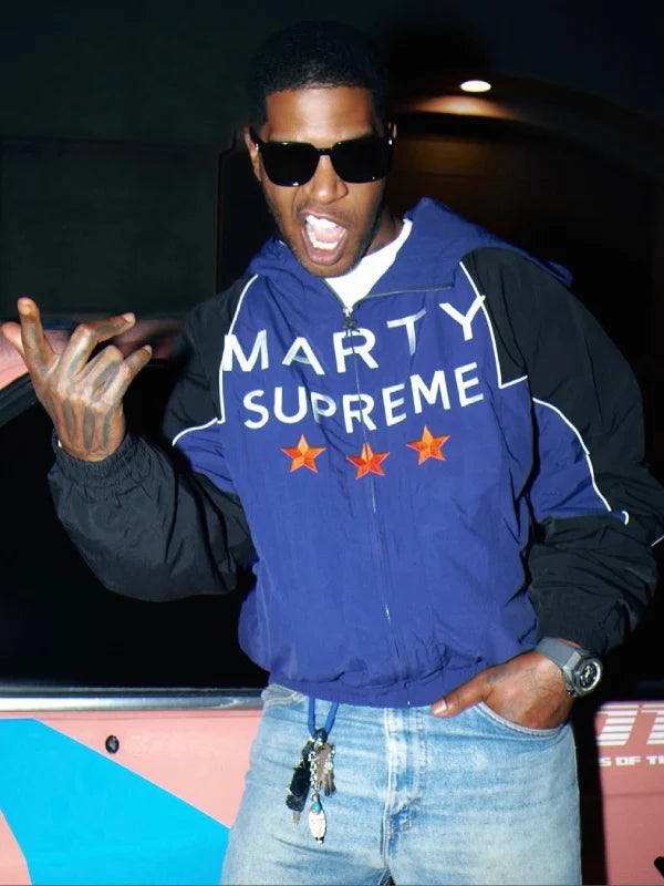 marty supreme zip-up hoodie