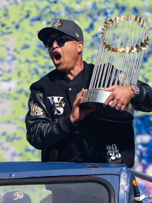 nike dodgers world series jacket Black