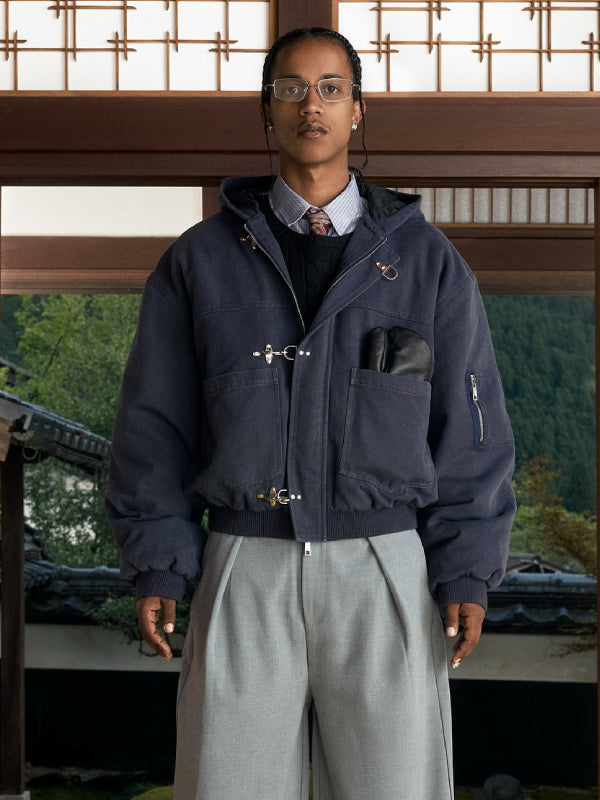 shige canvas clasp jacket shinzo