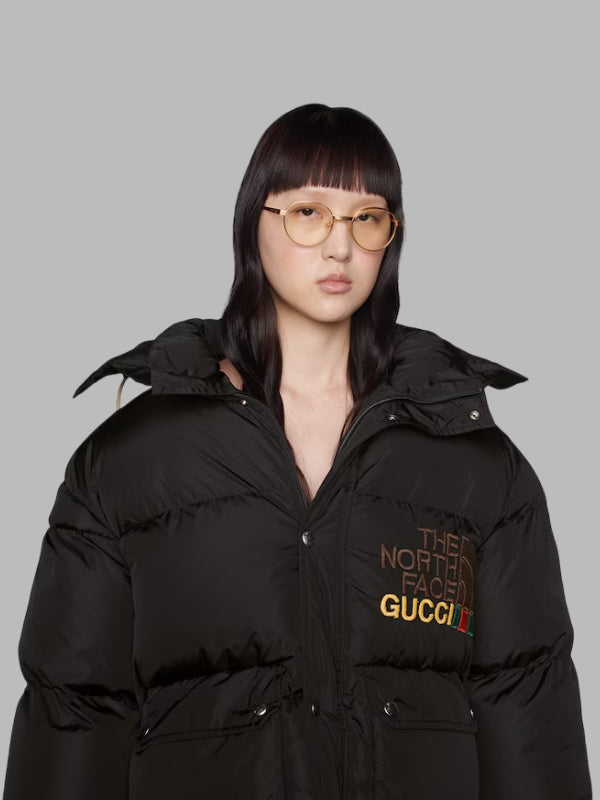 the north face x gucci jacket black