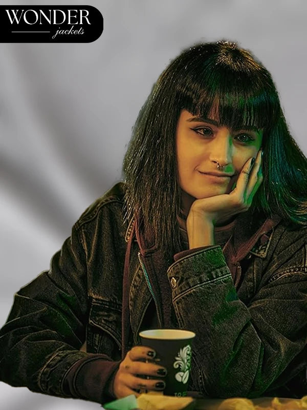 Classic Black Denim Jacket Inspired by Wake Up
