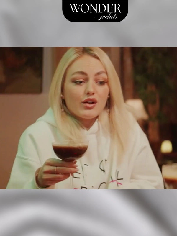when the ring lights dim Anuschka van Lent White Hoodie